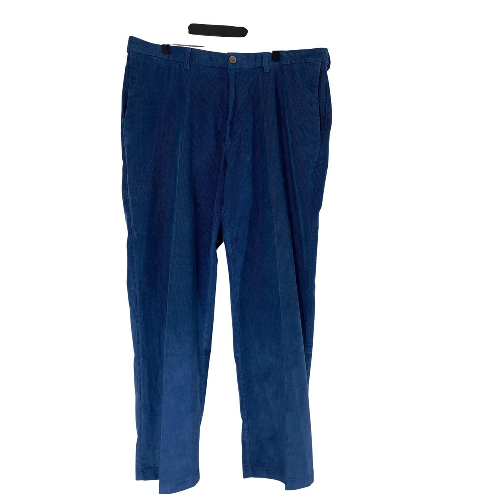 Haggar Corduroy Pants Mens 38x30 Blue Excellent Premium Stretch Classic Fit